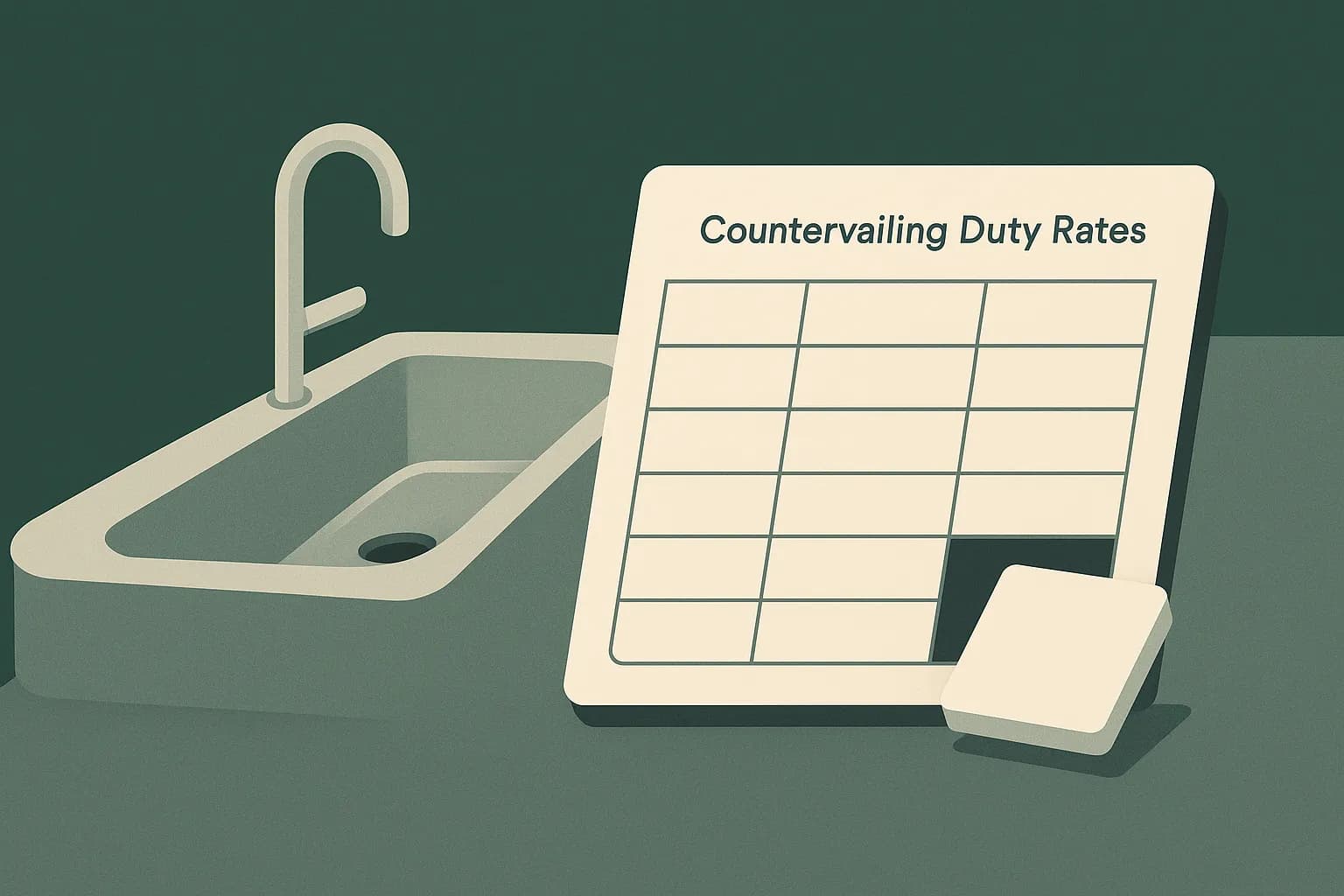 Cover illustration: China drawn stainless sinks CVD: all-others rate correction